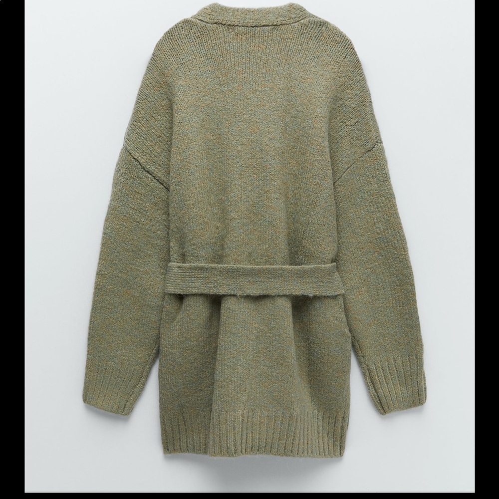 Zara Oversized Belted cardigan - Picture 3 of 7